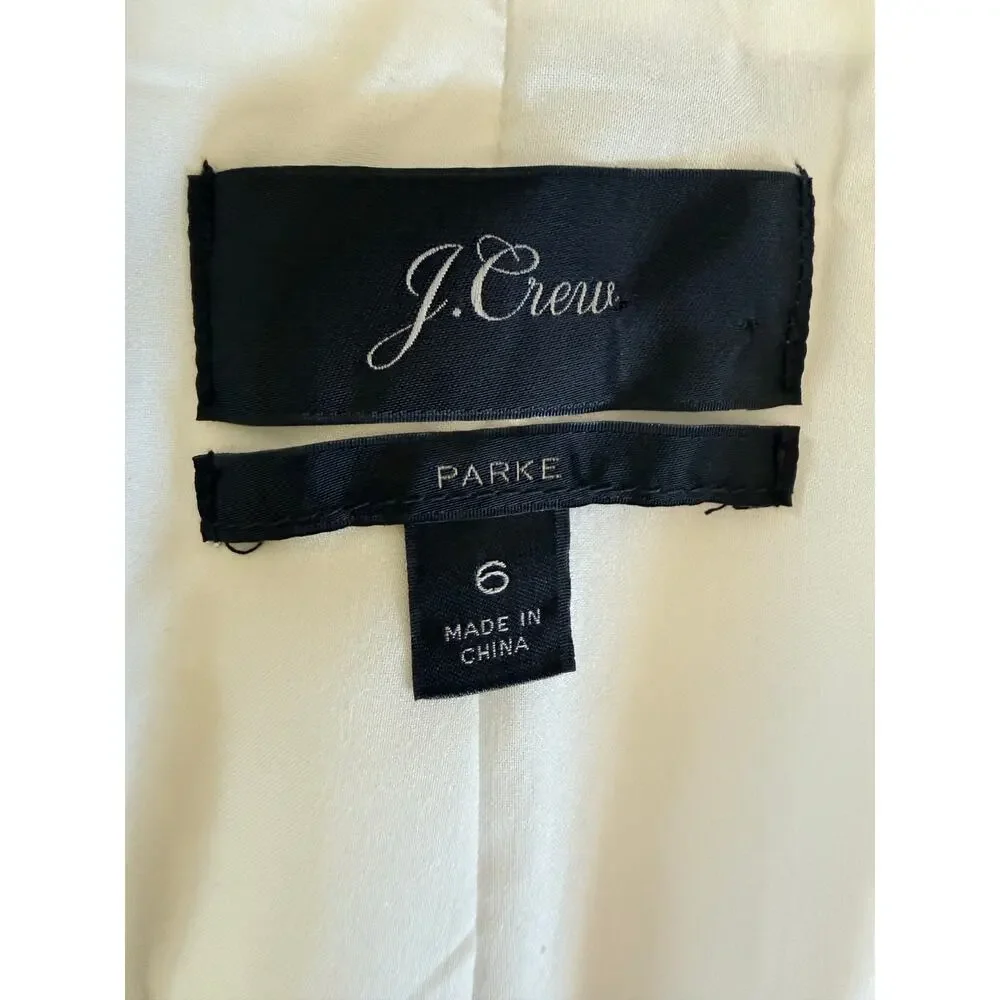 JCREW Parke blazer in stretch linen blend-Ivory Size 6 - Picture 5 of 12